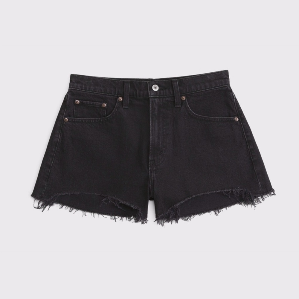 Abercrombie Black Denim Women Shorts